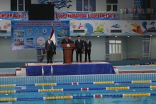 Открытие международного турнира по плаванию в городе Худжанде